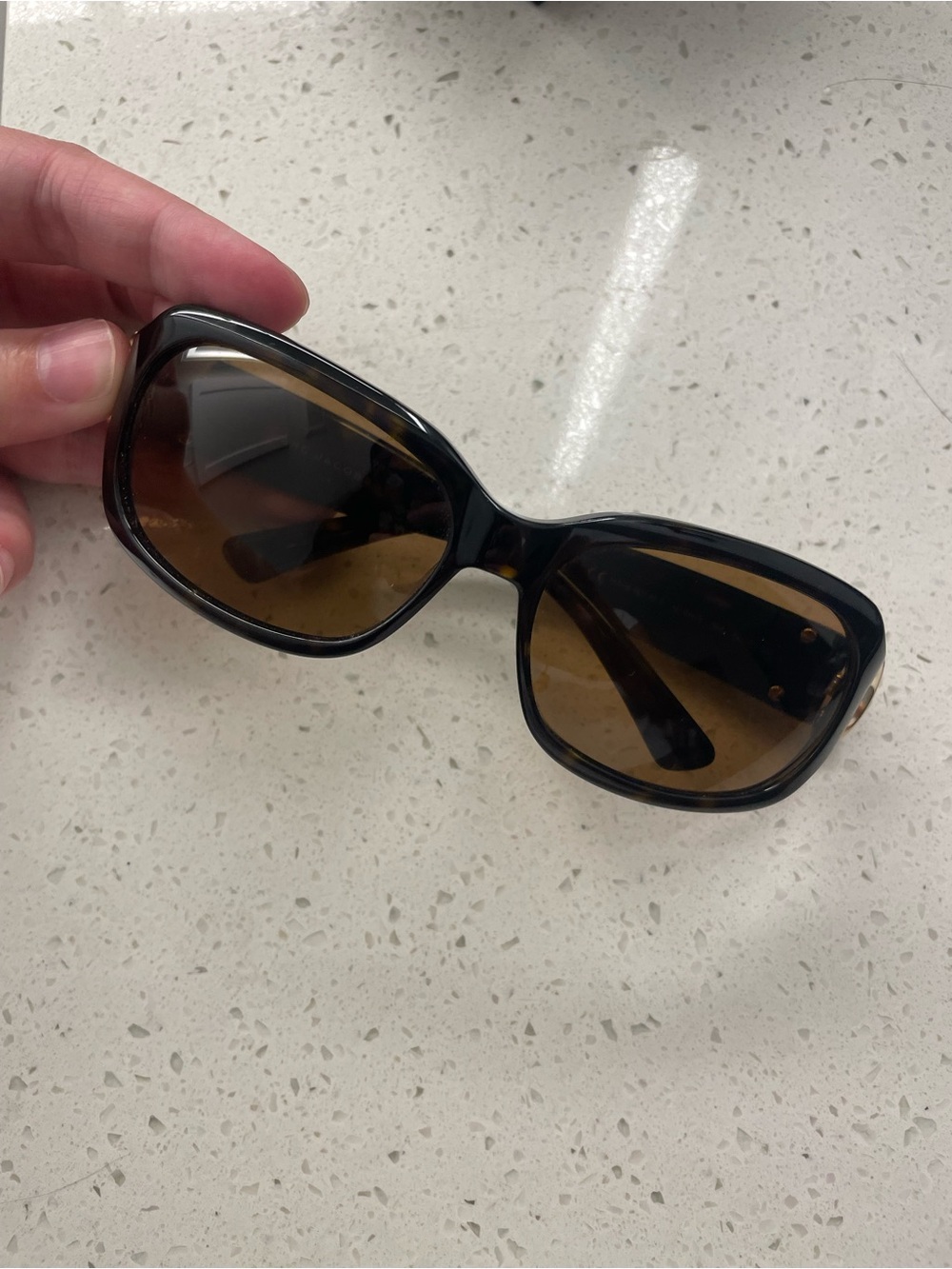 Women's Oversized Black Sunglasses with Brown Lenses